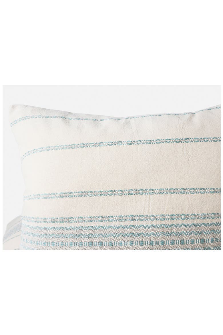 Rippled Stripe Organic Cotton Pillow Sham, Alternate, color, UNDYED W/ SURF