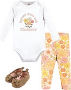 Hudson Baby Girl's Long-Sleeve Bodysuit, Pants, and Footwear Outfit