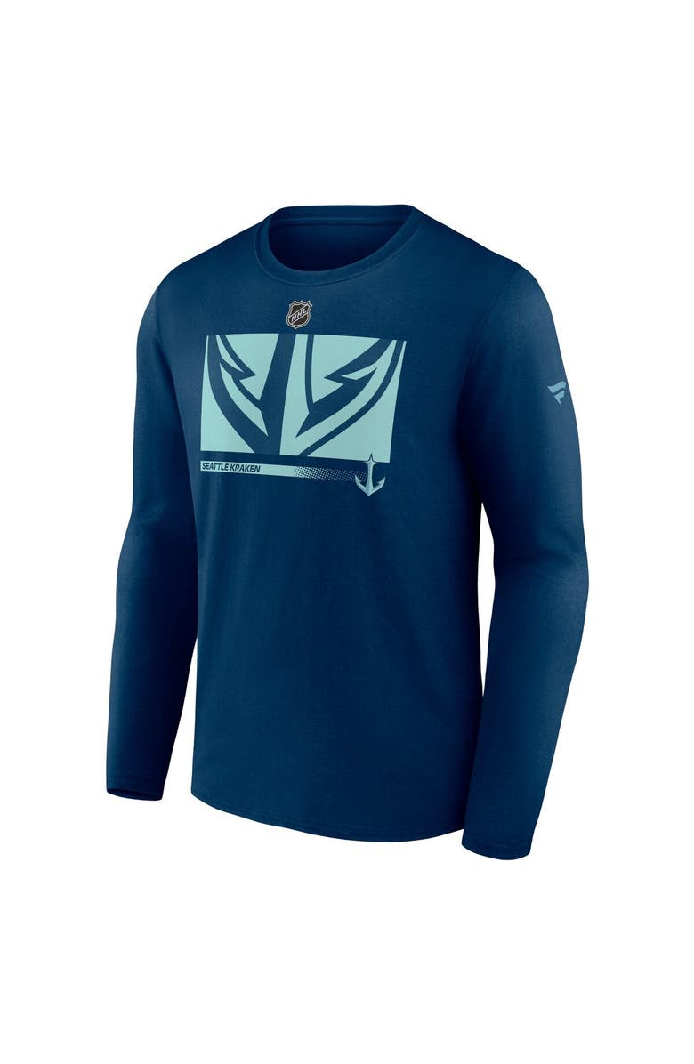FANATICS Men's Fanatics Branded Deep Sea Blue Seattle Kraken Authentic Pro Core Collection Secondary Long Sleeve T-Shirt, Alternate, color, Navy