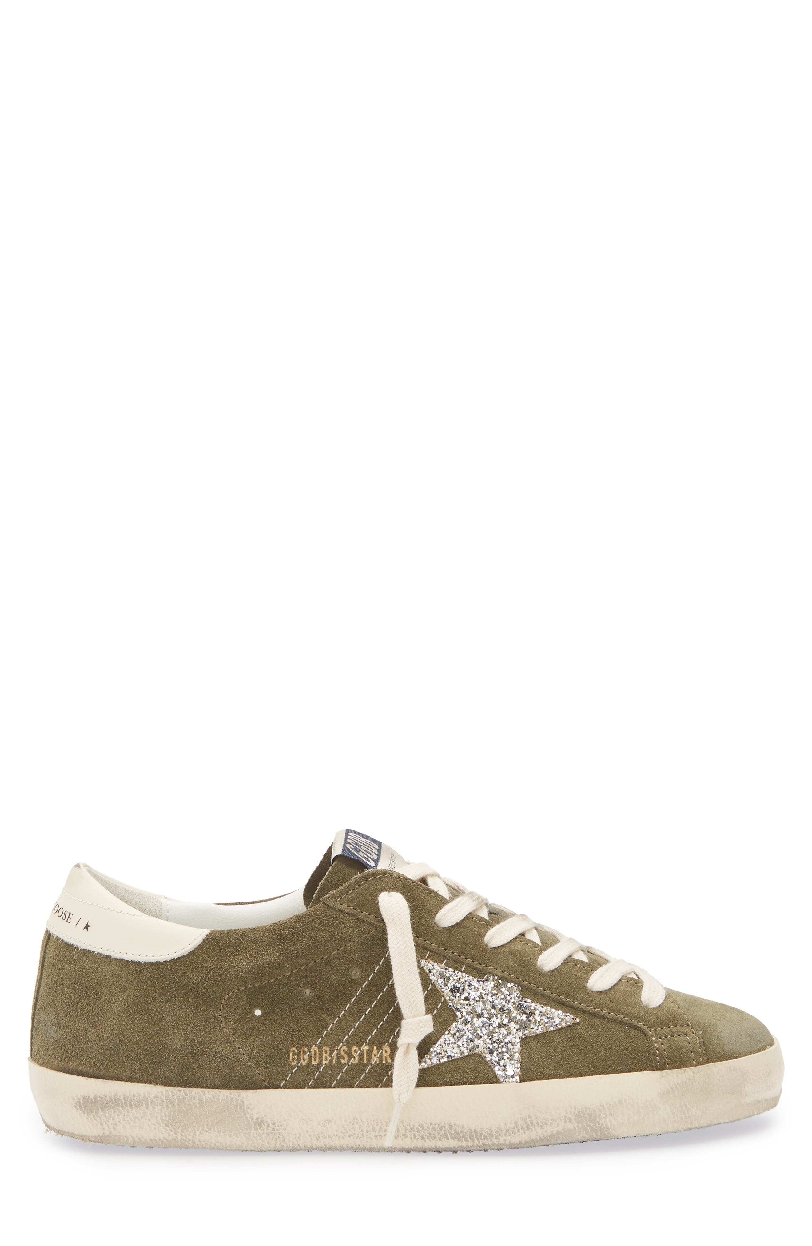 Golden Goose Super-Star Low Top Sneaker, Alternate, color, Olive Night/ Cream