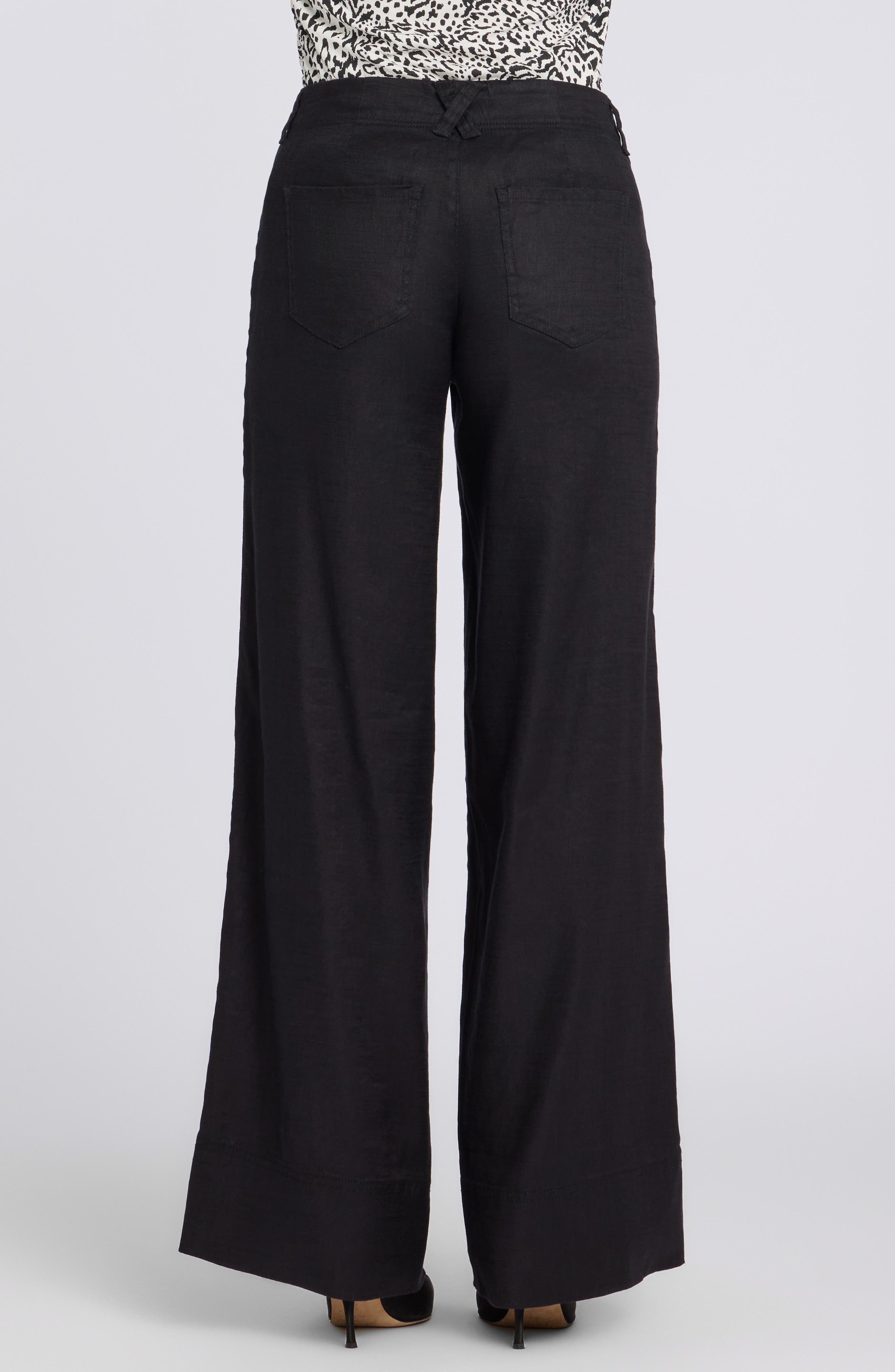 Linen Blend Wide Leg Pants - image 2