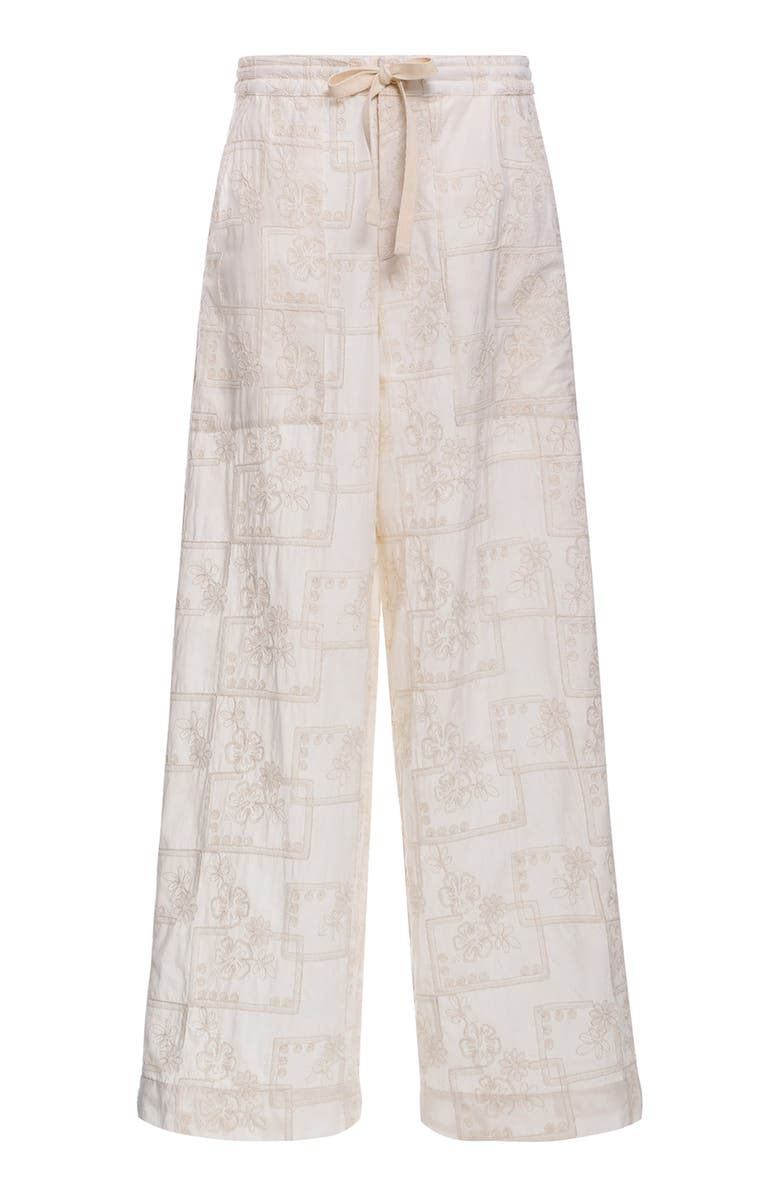 Agua Bendita Caroline Meraki Cotton Cover-Up Pants, Alternate, color,
