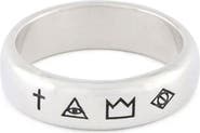 Serge DeNimes 4 Symbols Ring