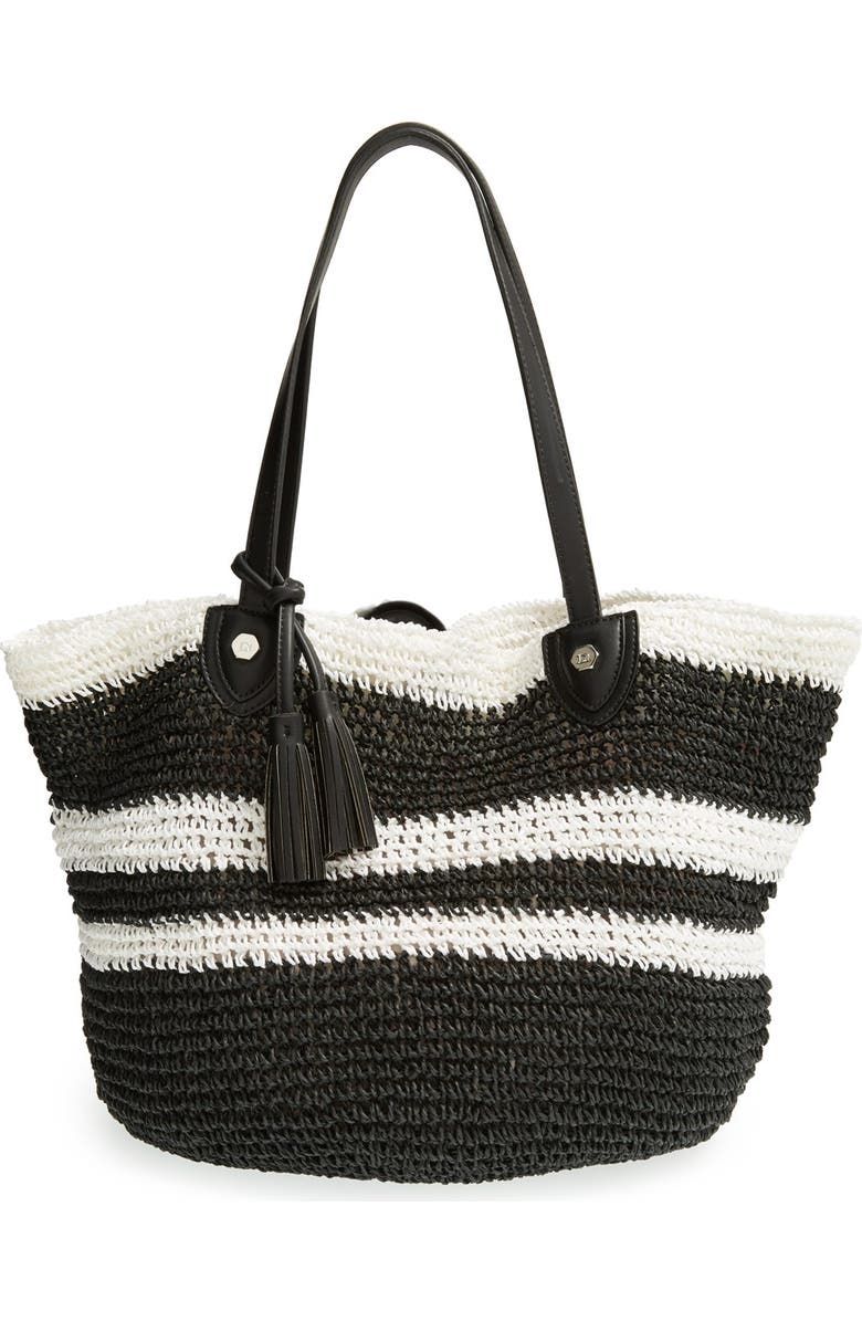 Danielle Nicole 'Caprice' Woven Straw Tote, Main, color,