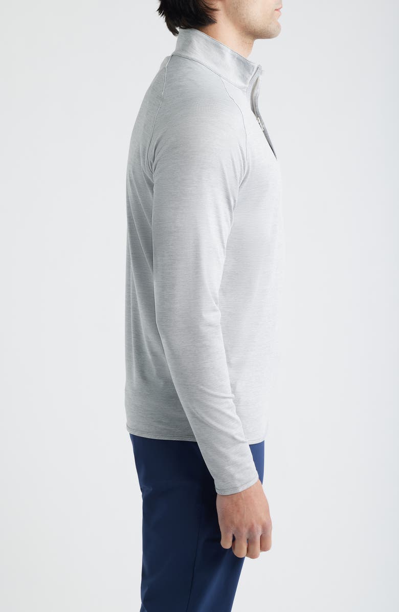 Peter Millar Crown Crafted Stealth Performance Quarter Zip Pullover, Alternate, color, Gale Grey