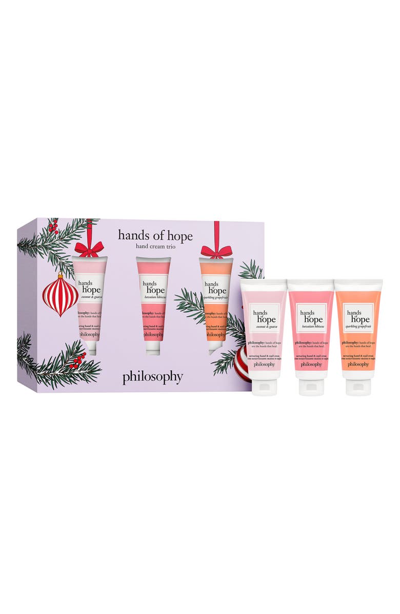 philosophy hands of hope hand cream set of three, Main, color,