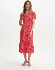 Finery London Deena Wrap Fit Midi Dress