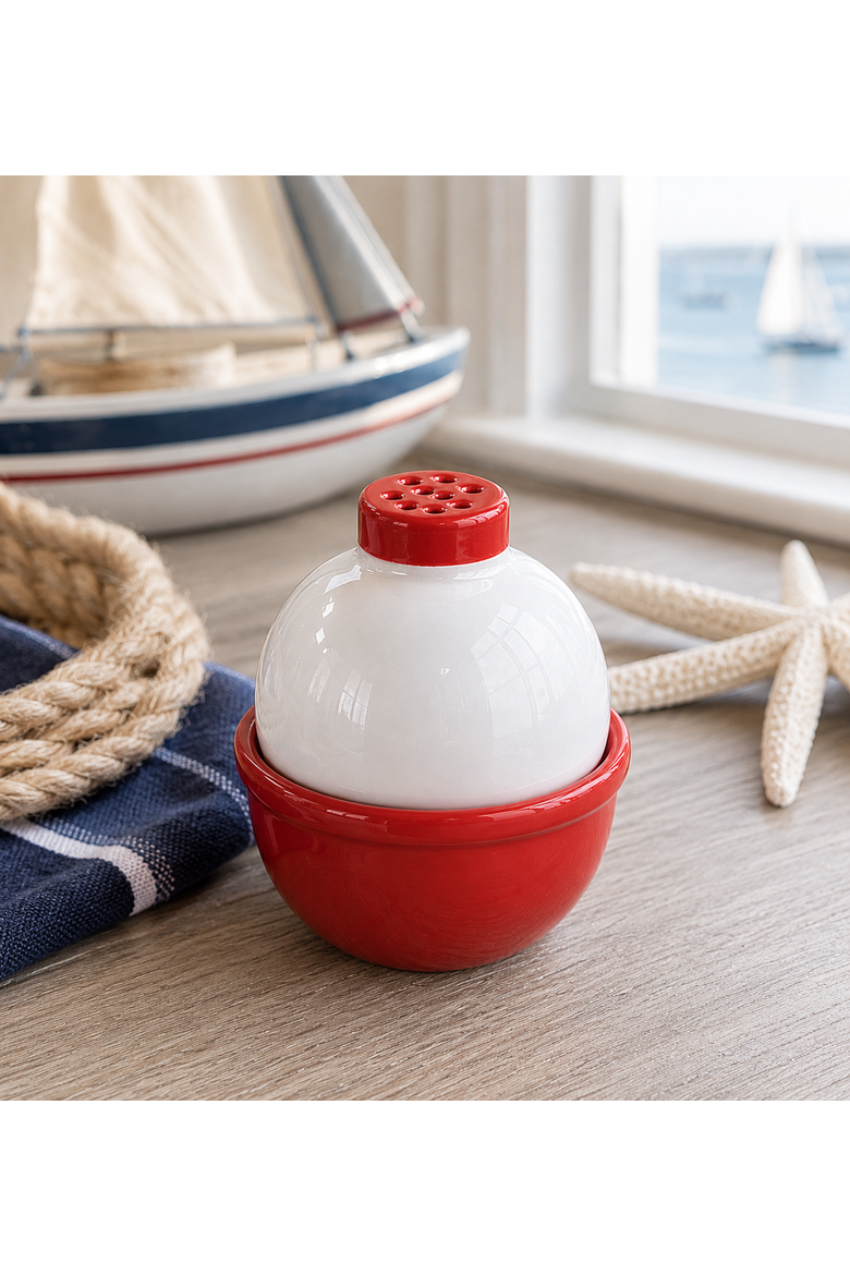 Bobber 2-Piece Salt & Pepper Set, Alternate, color, Red