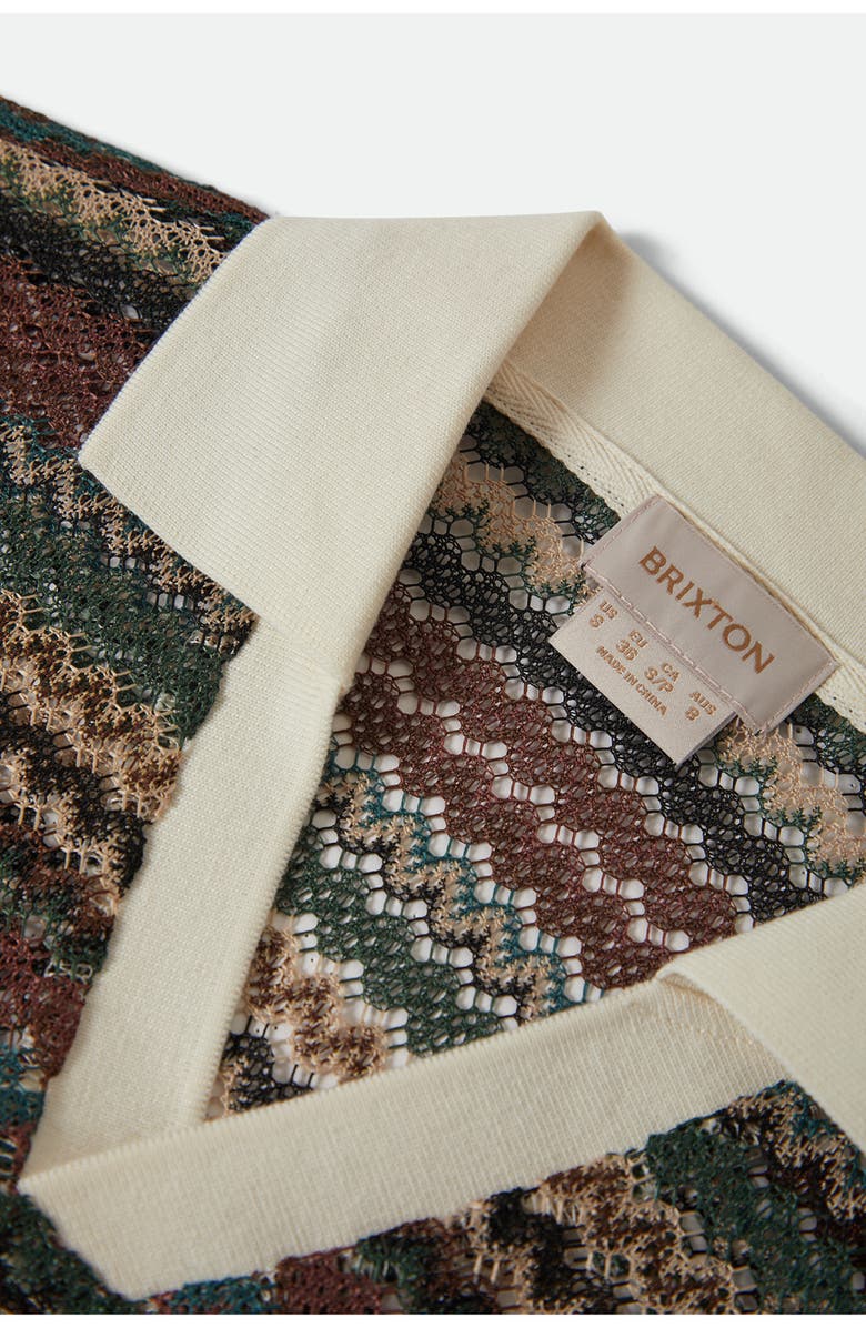 Brixton Varsity Retro Stripe Johnny Collar Polo, Alternate, color, Multi Retro Stripe