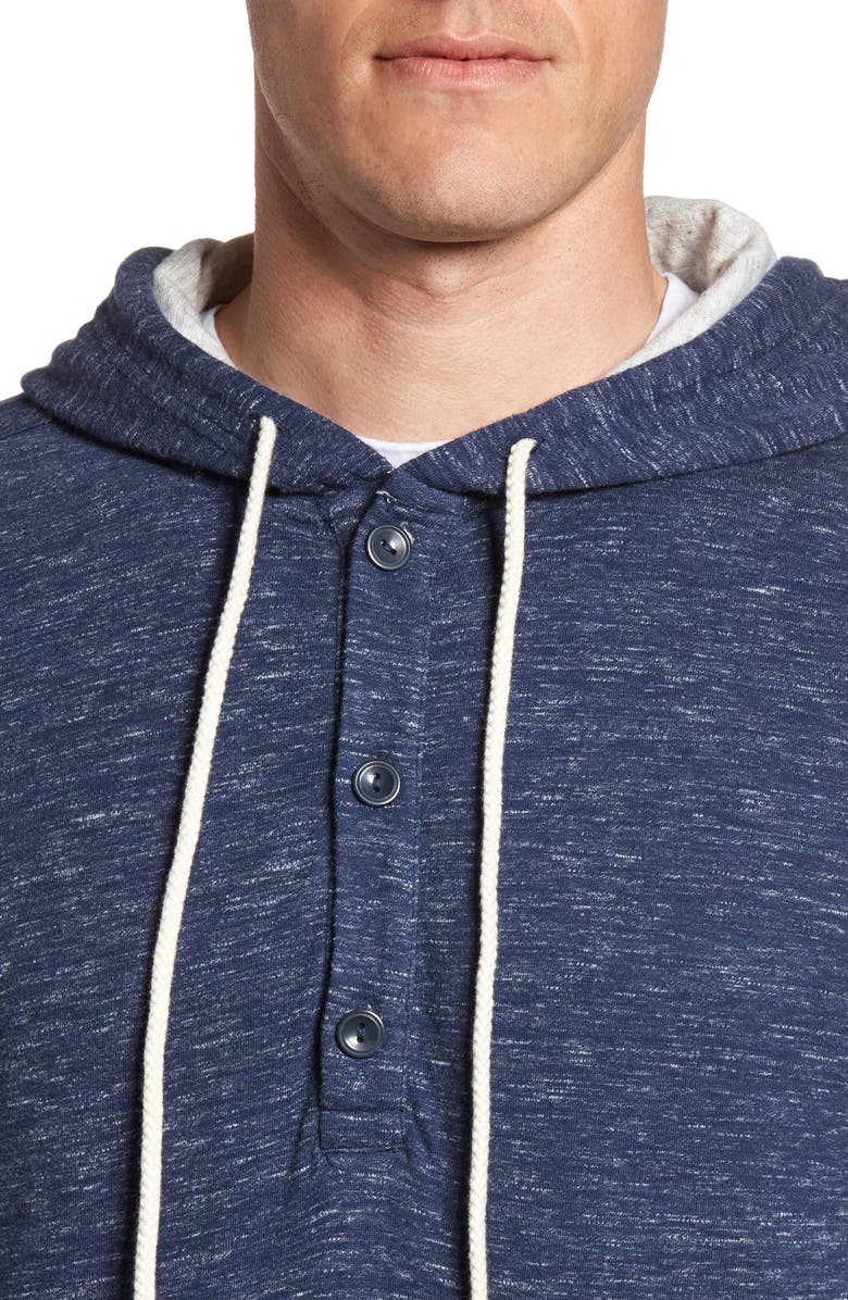 Grayers Blake Double Cloth Henley Hoodie, Alternate, color,