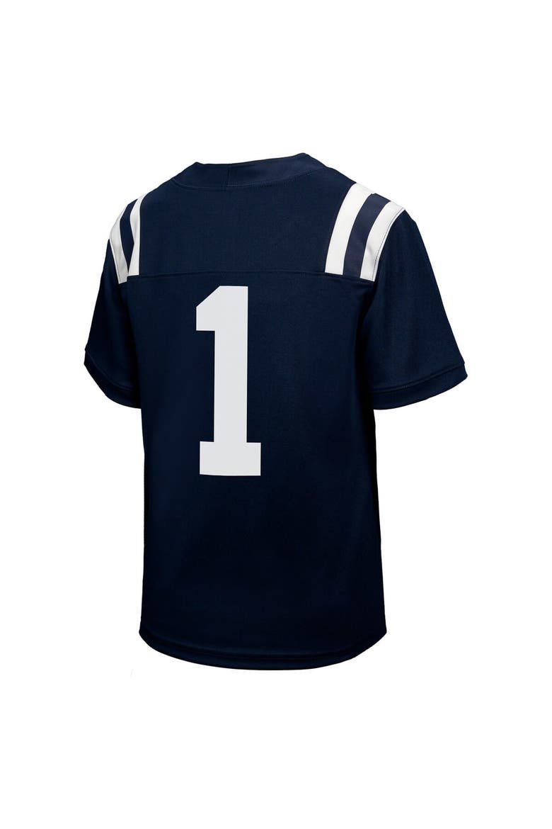 Youth Nike #1 Navy Ole Miss Rebels Untouchable Replica Game Jersey, Alternate, color, Navy