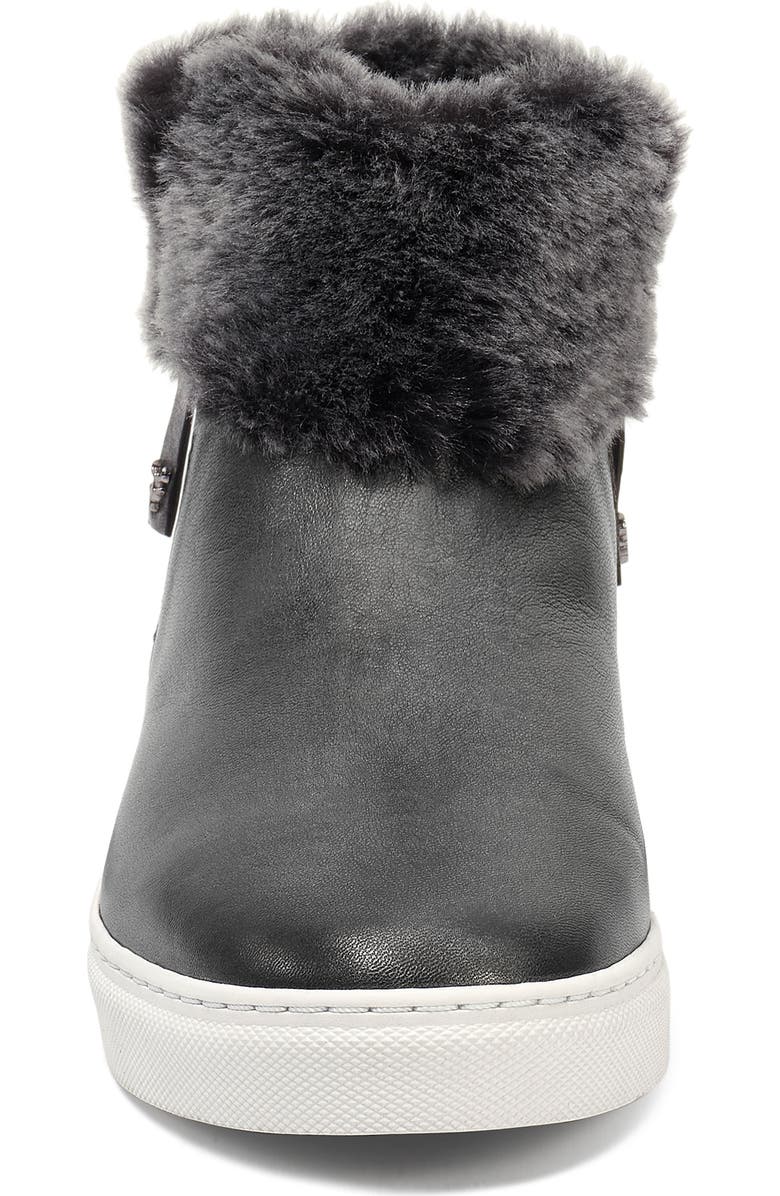 Trask Lexi Genuine Shearling Sneaker, Alternate, color,