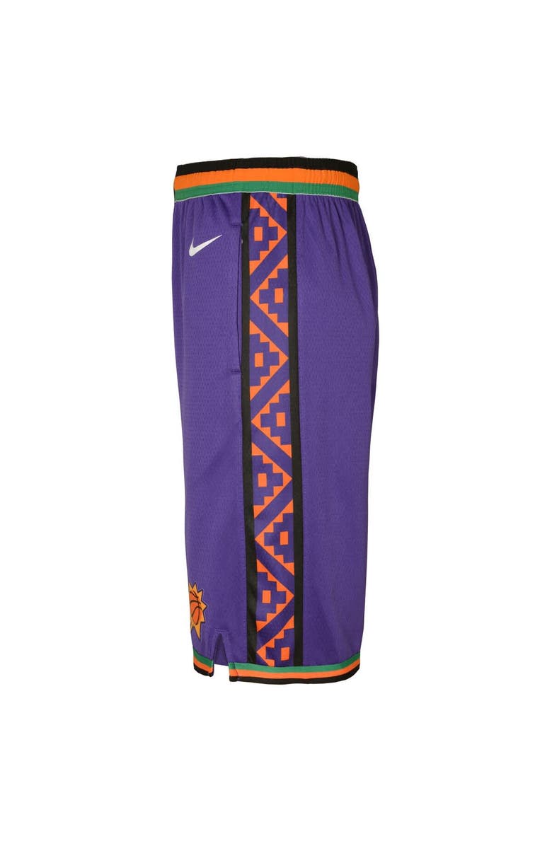 Nike Youth Nike  Purple Phoenix Suns 2024/25 City Edition Swingman Performance Shorts, Alternate, color, 