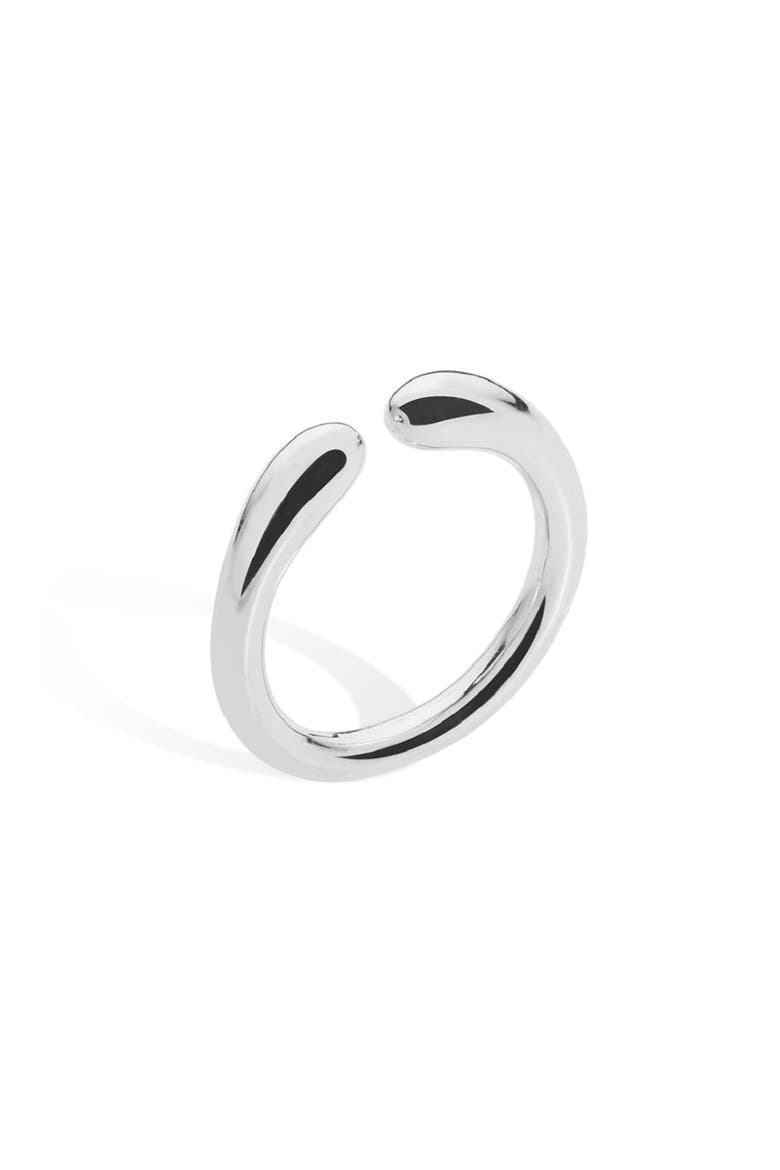 Open Midi Drip Ring, Main, color, Sterling Silver