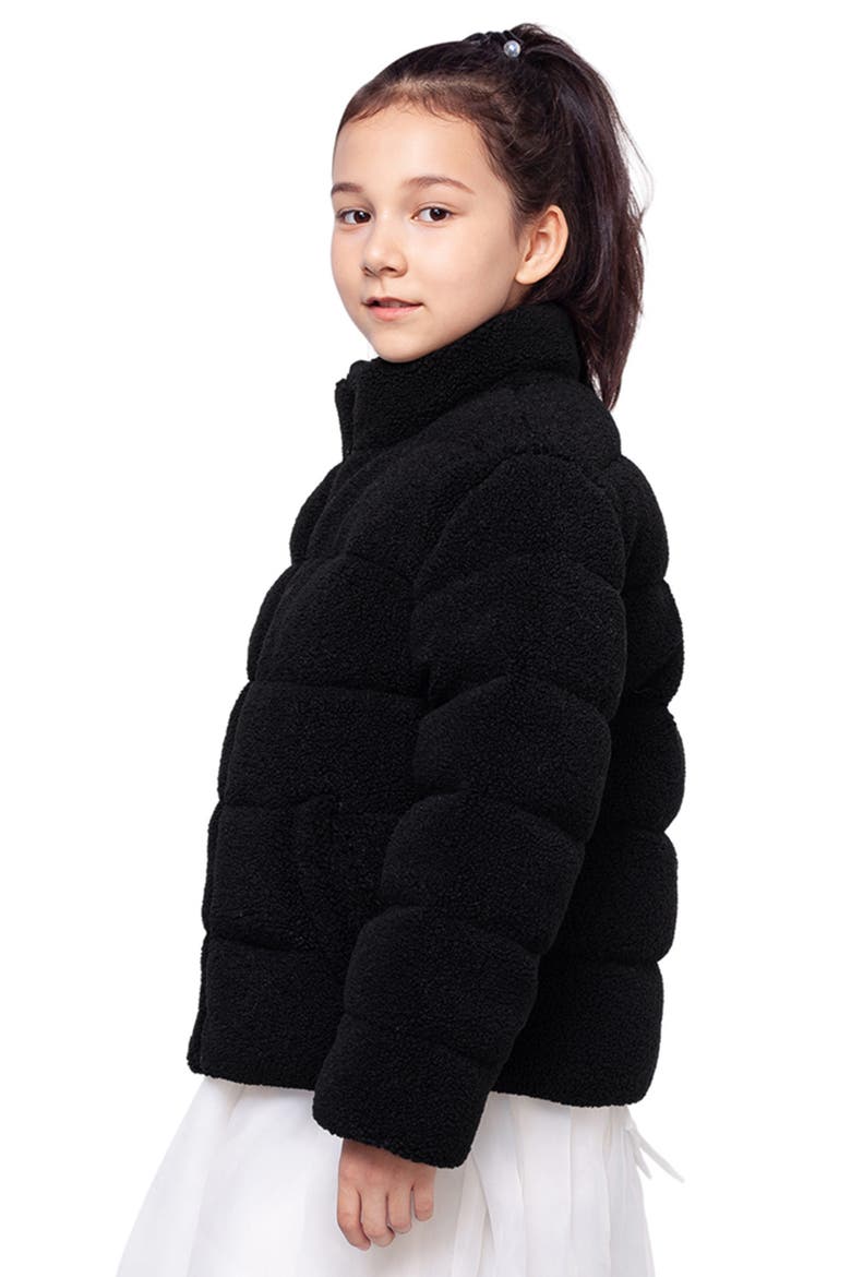 Kids' Borg Puffer Jacket, Alternate, color, Black Pearl