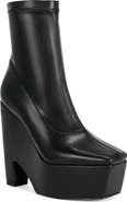 AZALEA WANG Lirra Platform Wedge Bootie