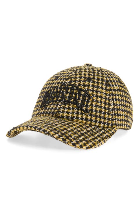 Logo Detail Check Cap