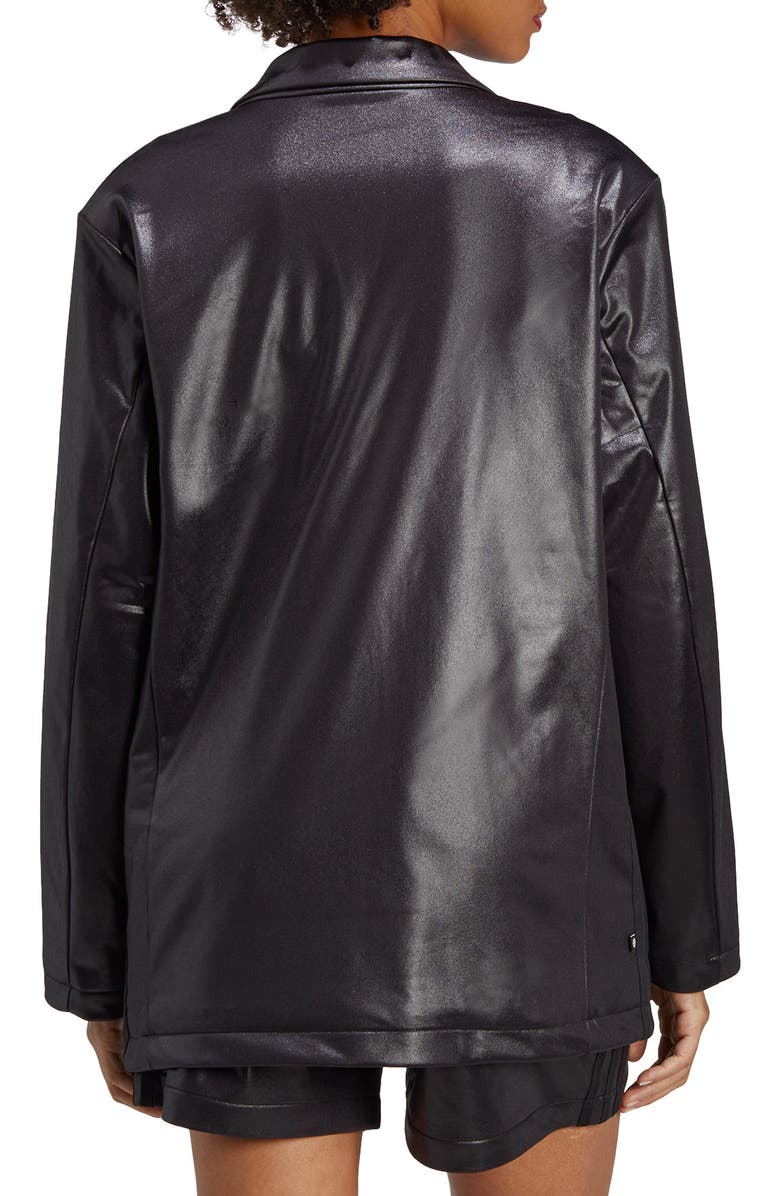 adidas Originals Double Breasted Recycled Polyester Blazer, Alternate, color, 