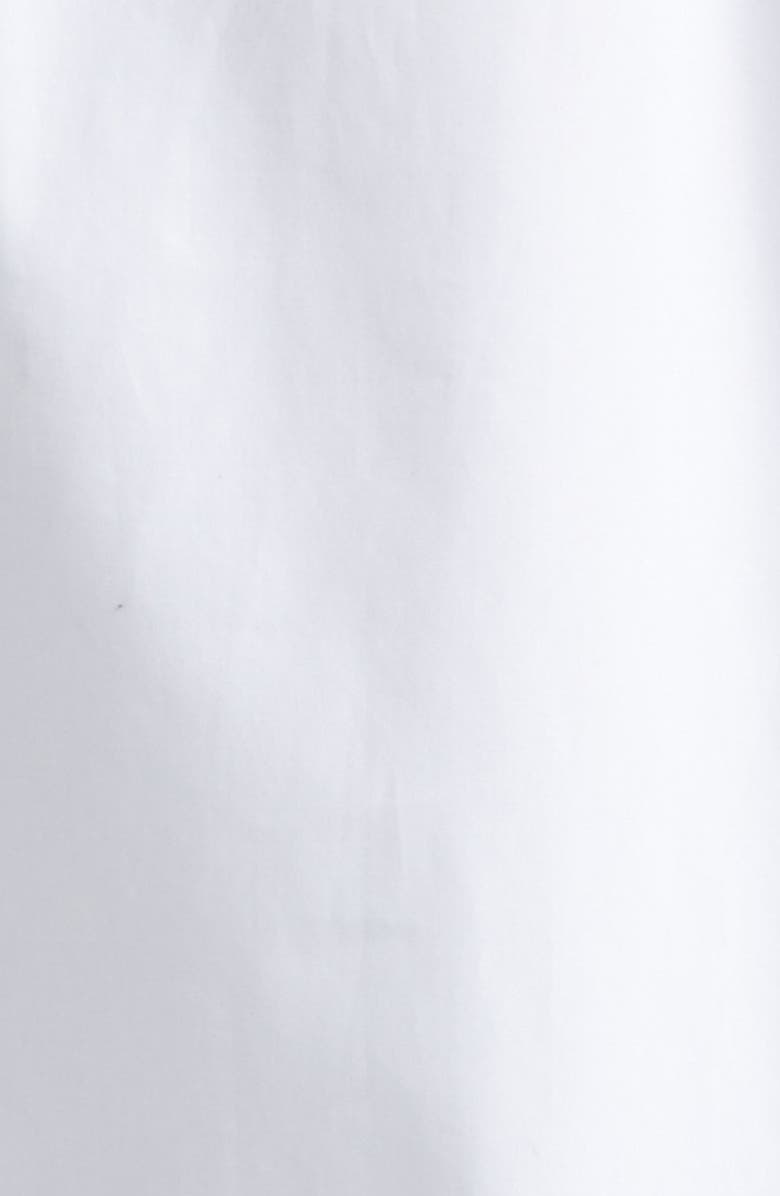 Noir Kei Ninomiya Ruffle Trim Cotton Broadcloth Button-Up Shirt, Alternate, color, White