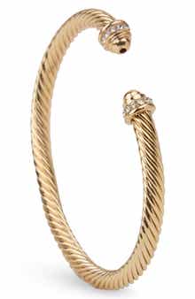 SAACHI Iconic Cable Statement Cuff Bracelet