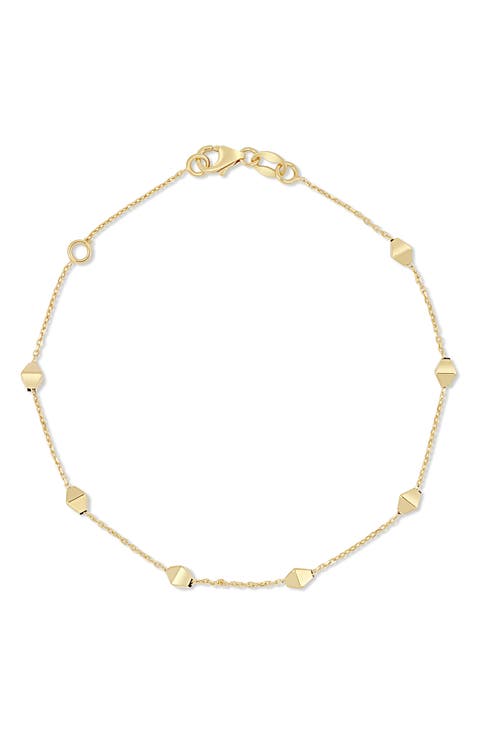 14K Gold Line Bracelet
