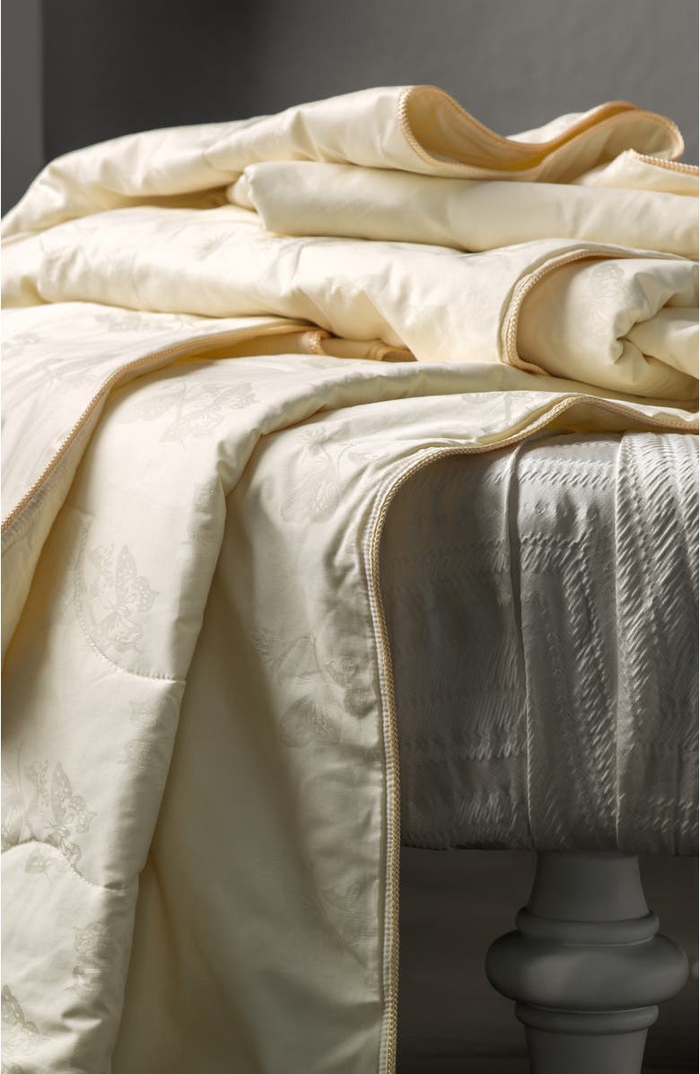 Togas Selena Light Tussah silk comforter, Alternate, color, White