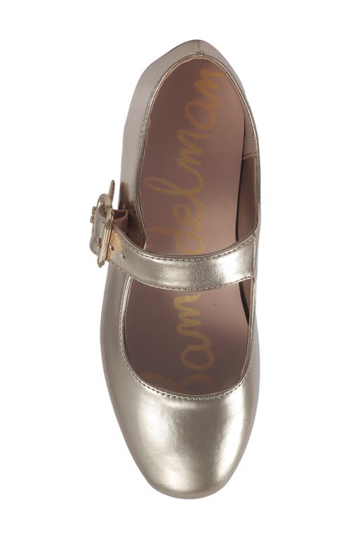 Sam Edelman Little And Big Girls Maeve Michaela Mary Jane Flat In Gold