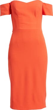 Dress the Population Bailey Off the Shoulder Body-Con Dress