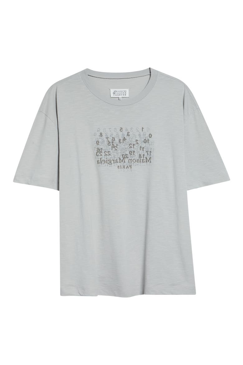Maison Margiela Numerical Logo Embroidered Graphic T-Shirt (Men