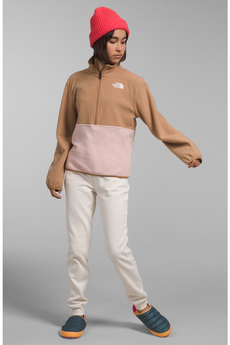 Kids' Glacier Half Zip Pullover, Alternate, color, ALMOND BUTTER
