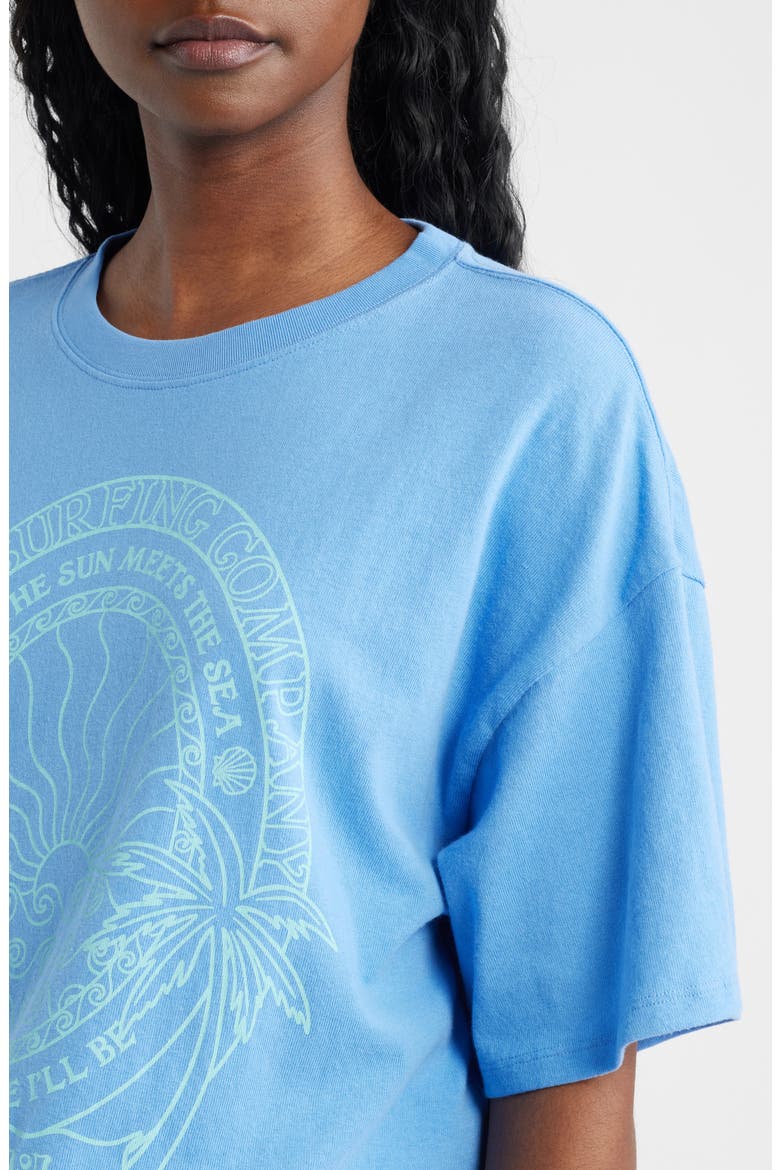Hotel Malibu Heritage Graphic T-Shirt, Alternate, color, BLUE