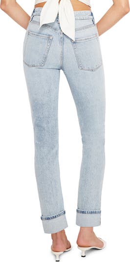 Good Classic High Waist Cuff Skinny Jeans