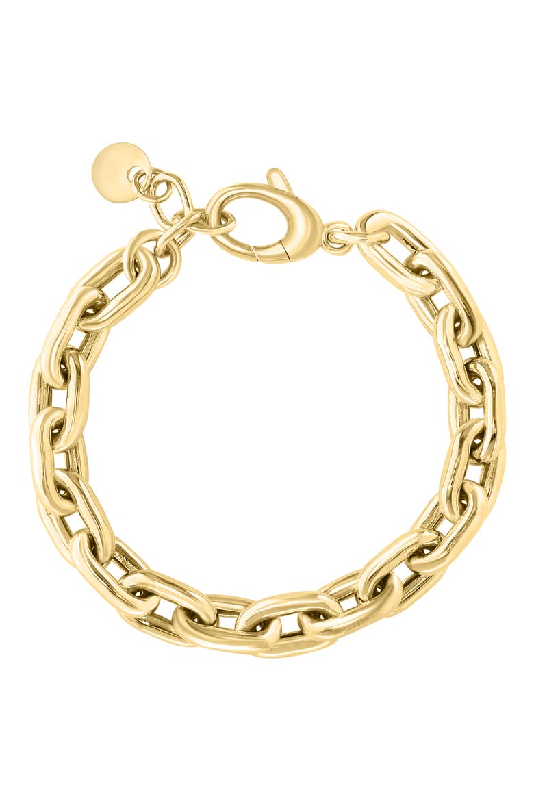 Oval Link Chain Bracelet, Main, color, GOLD
