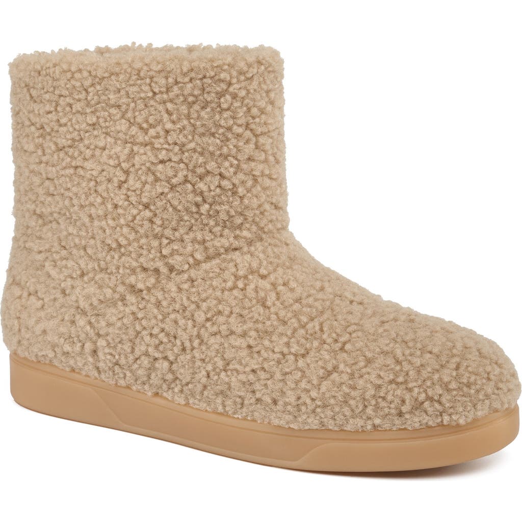 Jslides Honor Shearling Boot In Brown
