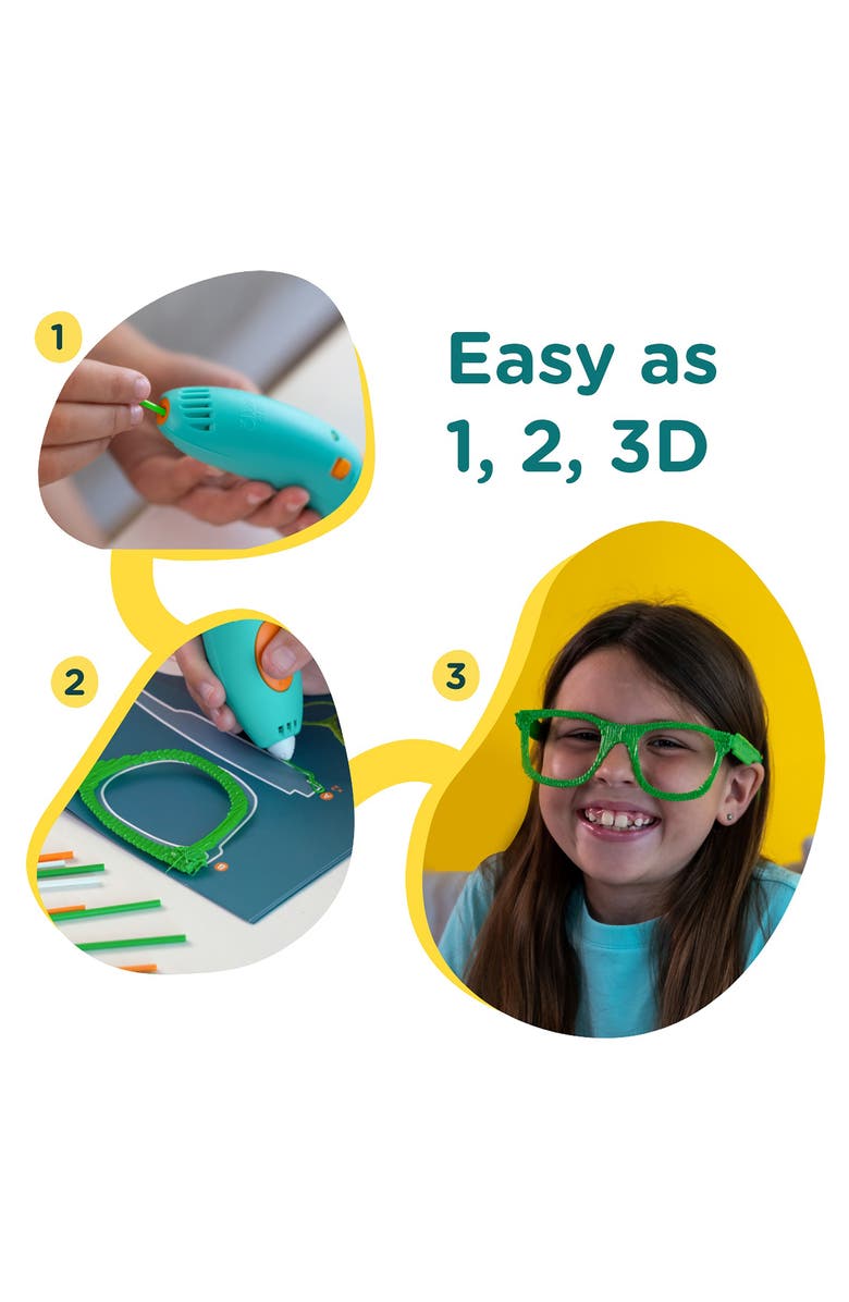 3Doodler Neon 75-Pack Start+ Eco Filament Strands, Alternate, color, Multi