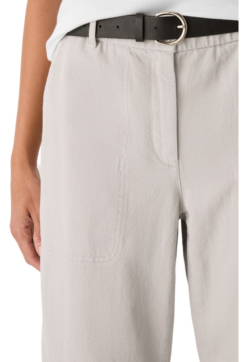 Organic Cotton Ankle Barrel Leg Pants, Alternate, color, PAPYRUS