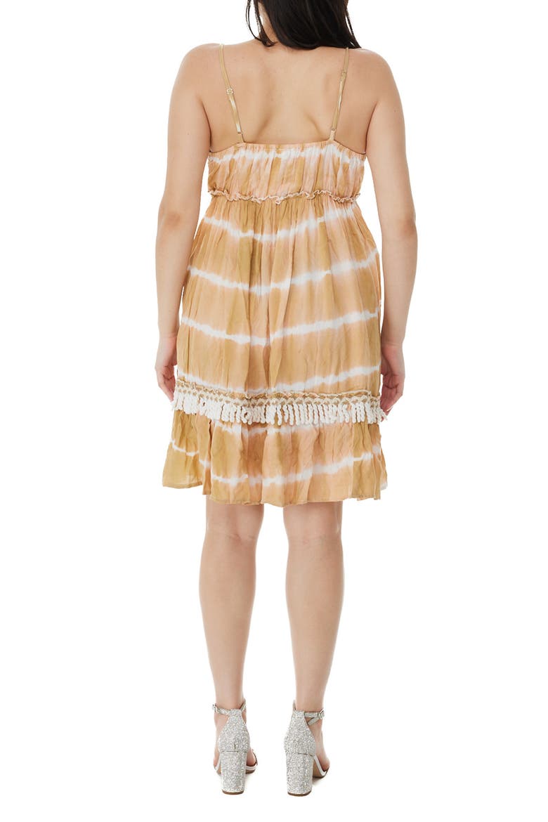 Embroidered Minidress, Alternate, color, WHITE