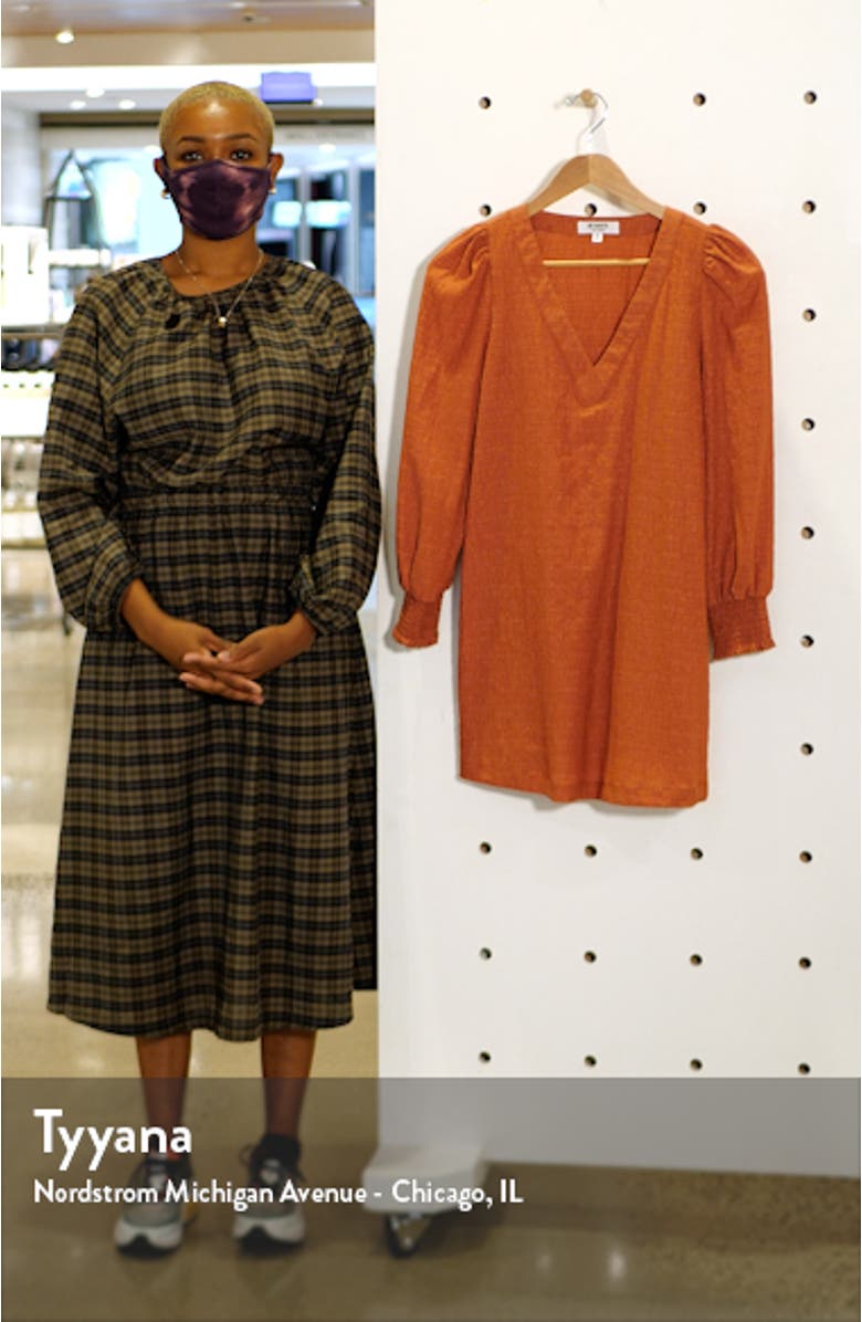 BB Dakota x Steve Madden Ruston Textured Long Sleeve Shift Minidress, sales video thumbnail