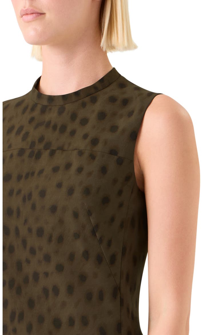 Leopard Print Sheath Dress, Alternate, color, HAZEL-BARK