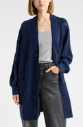 Treasure & Bond Pointelle Wool & Cashmere Cardigan