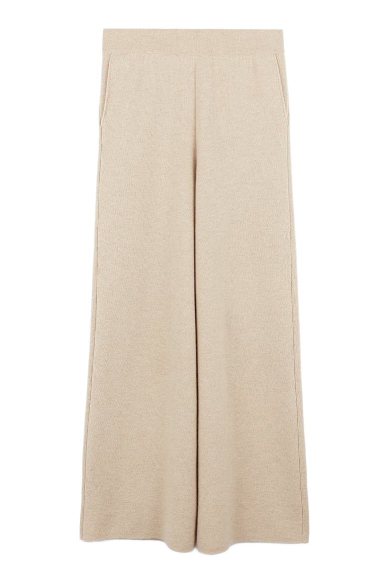 Cashmere Wide-Leg Pants, Main, color, beige