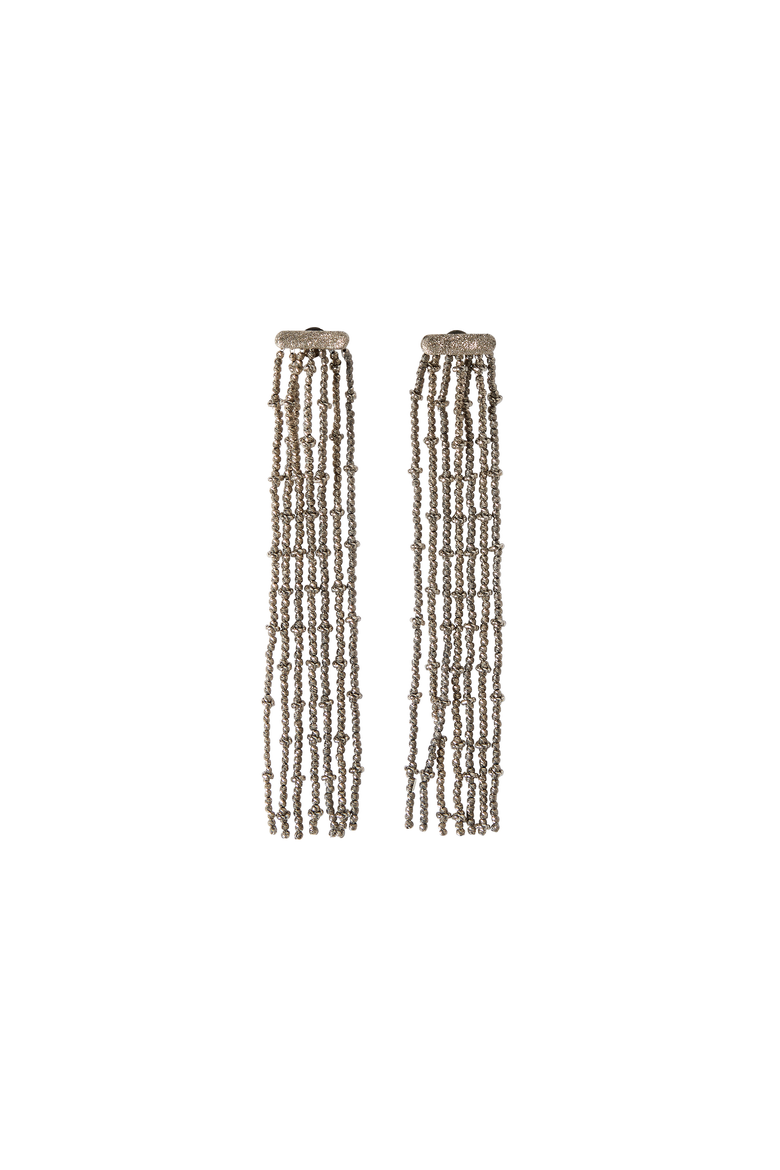 Frayed earrings in Sterling Silver, Alternate, color, Silver