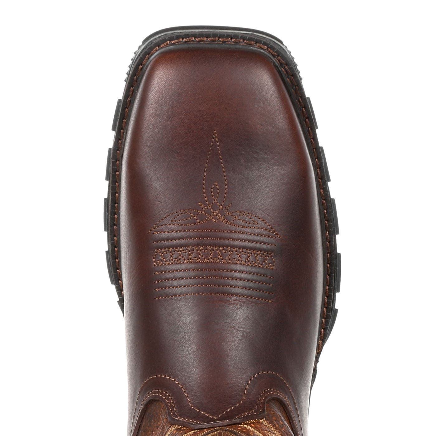 DURANGO Steel Toe Ventilated Pullon Work Boot, Alternate, color, Tobacco