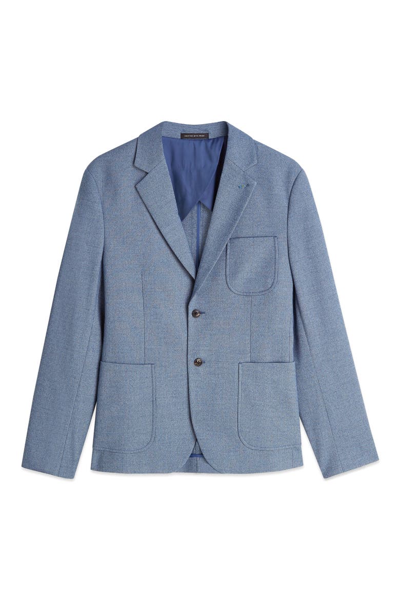 Structured Regular Fit Blazer, Alternate, color, PAGEANT BLUE