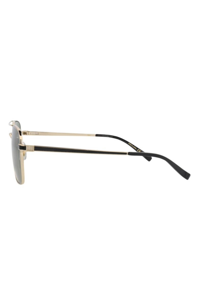 Dunhill 58mm Aviator Sunglasses, Alternate, color, Gold Gold Green