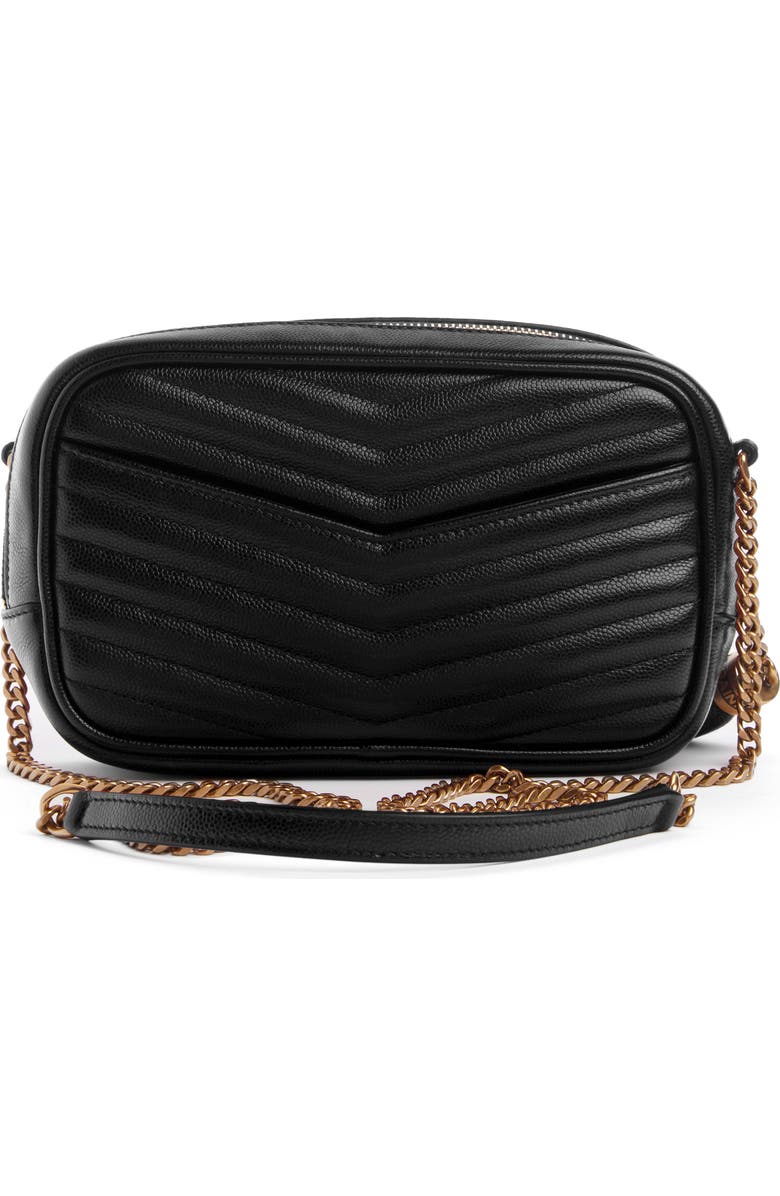 Saint Laurent Mini Lou Quilted Leather Camera Bag, Alternate, color,