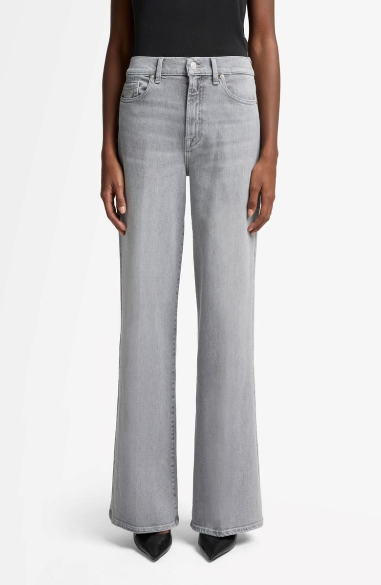 7 For All Mankind Lotta High Waist Wide Leg Jeans, Main, color, Panalu