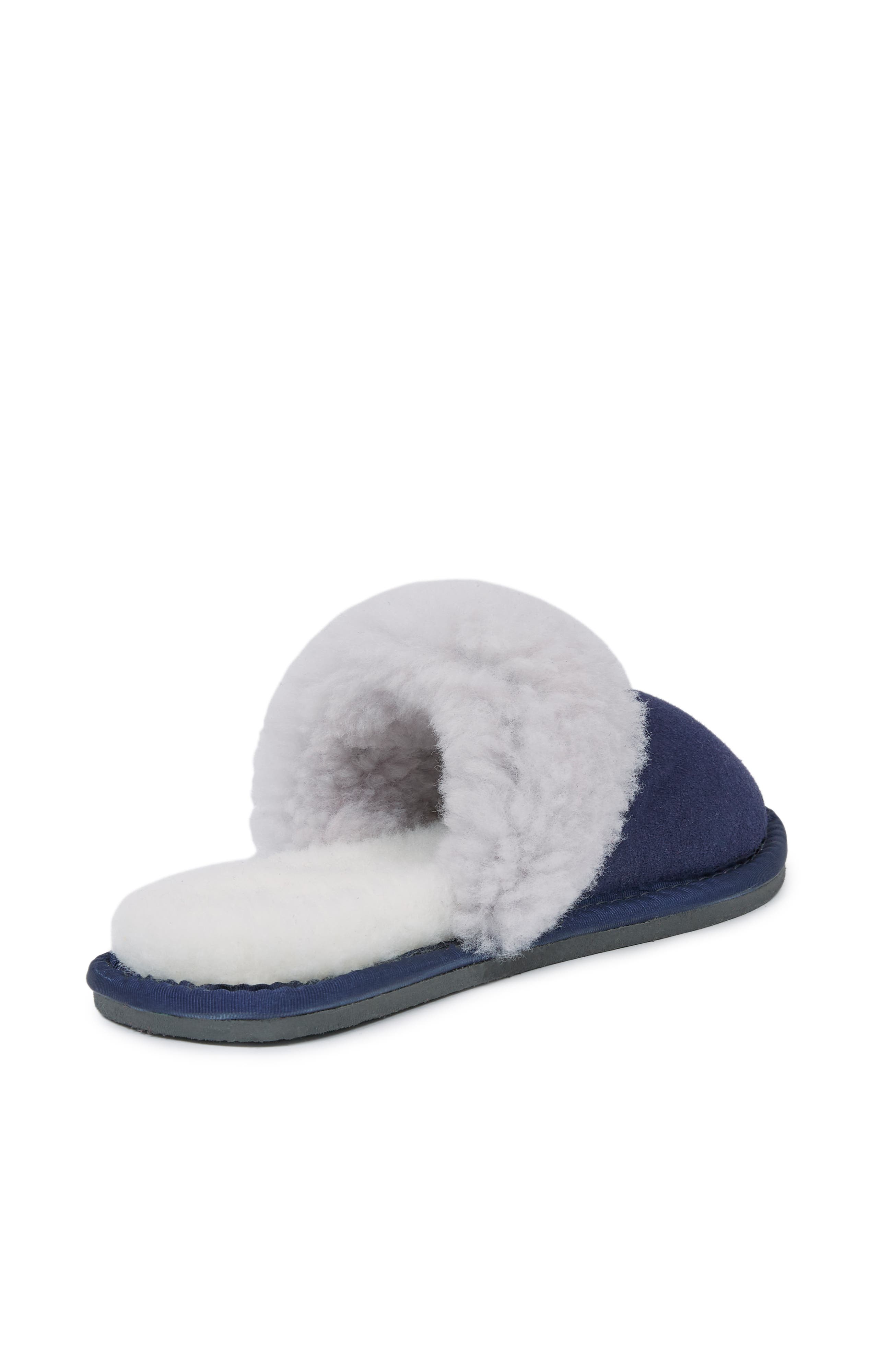 Celtic & Co. Ladies' British Turnback Mules, Alternate, color, Blue Iris