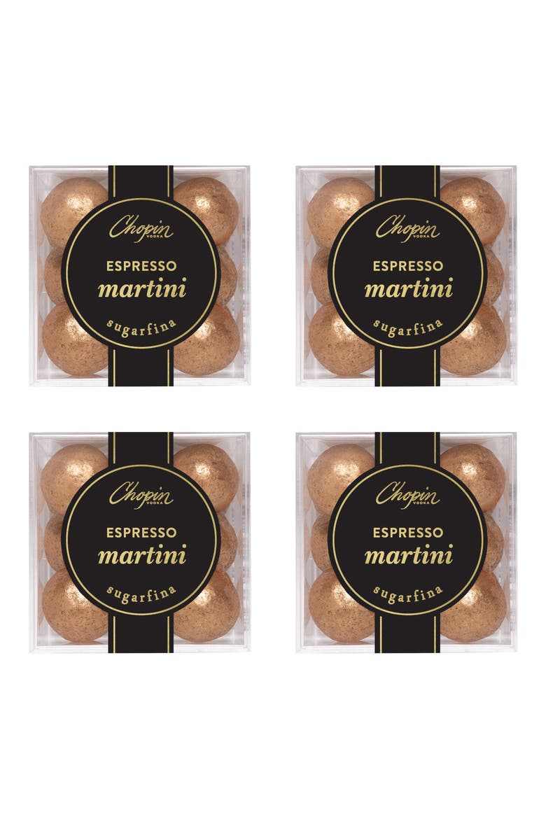 Espresso Martini Truffles Set of 4 Candy Cubes, Main, color, BLUE