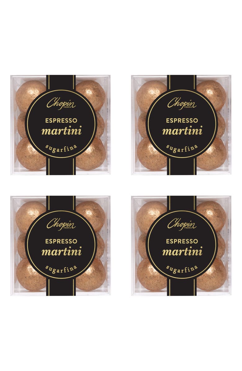 sugarfina Espresso Martini Truffles Set of 4 Candy Cubes, Main, color, Blue